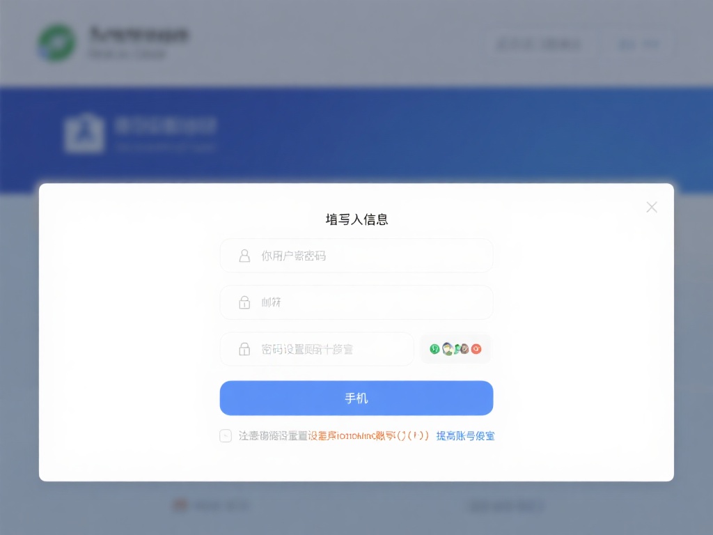填写个人信息：按照页面提示，输入你的用户名、密码、