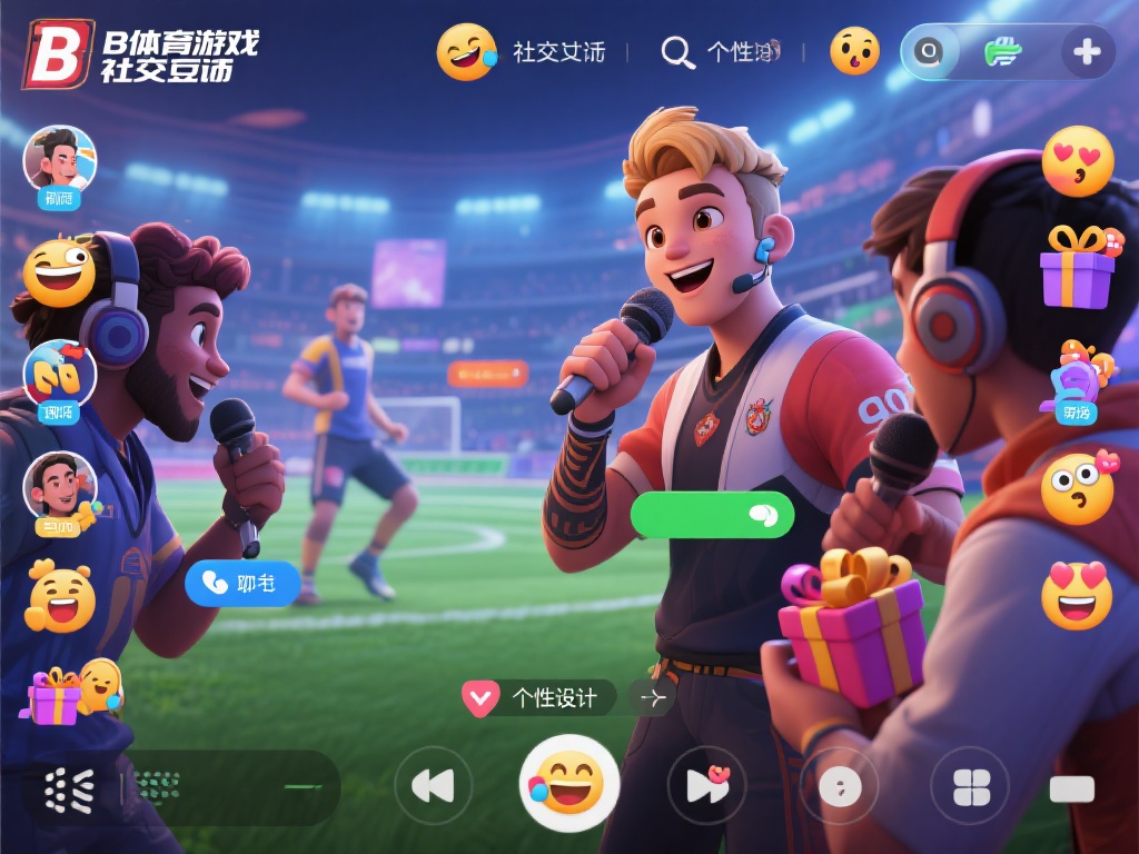 b体育游戏在社交互动方面的另一大特色在于其个性化设