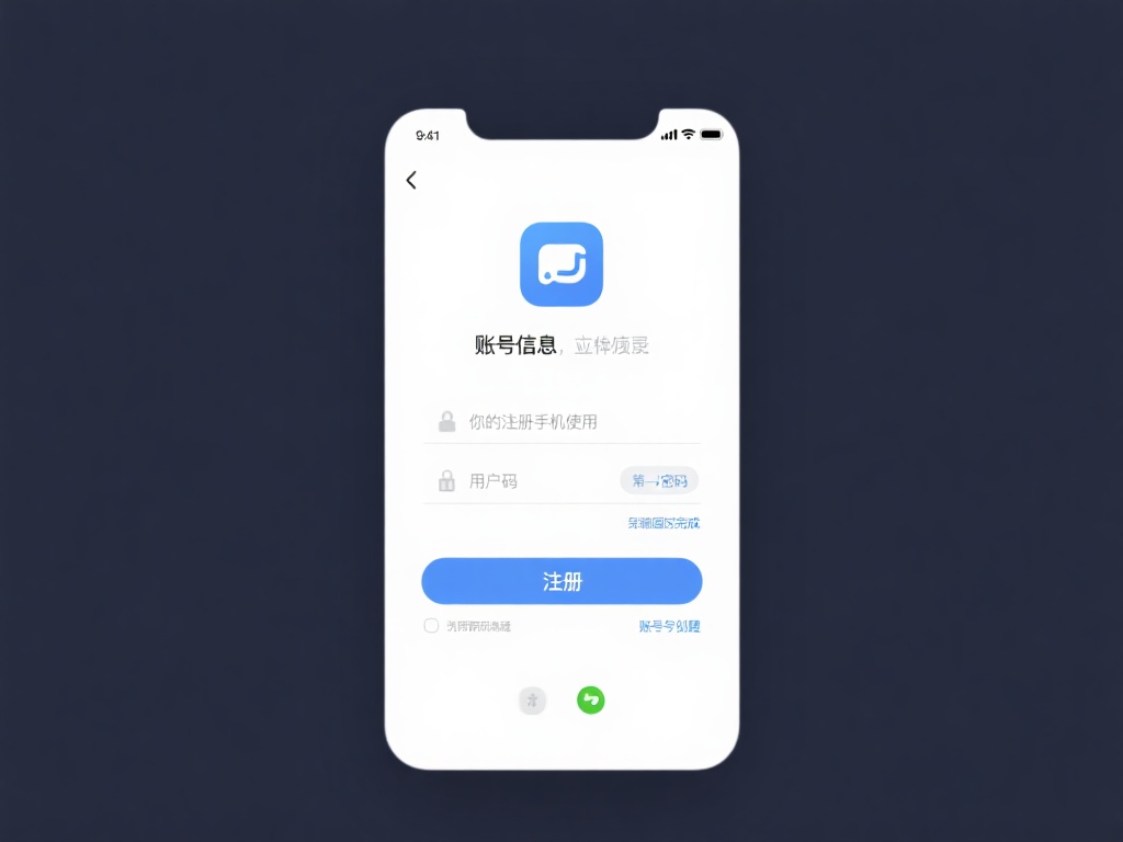 输入账号信息：安装完成后，打开应用，点击登录入口，